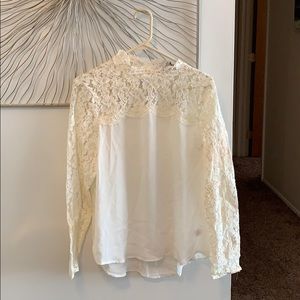 White lace blouse